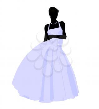 Royalty Free Clipart Image of a Bride
