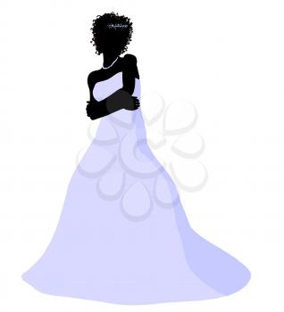 Royalty Free Clipart Image of a Bride