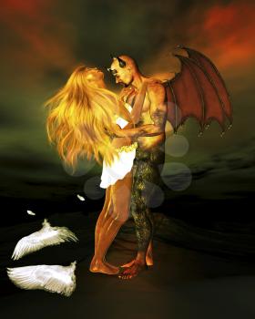 Angels seduced by a demon