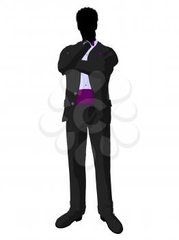 Royalty Free Clipart Image of a Bridegroom