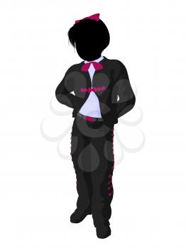 Royalty Free Clipart Image of a Mexican Girl
