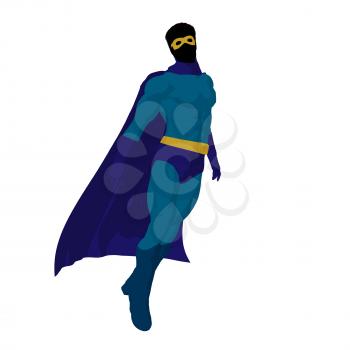 Royalty Free Clipart Image of a Superhero