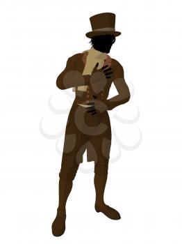 Royalty Free Clipart Image of a Victorian Man