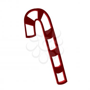 Royalty Free Clipart Image of a Candy Cane