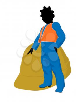Royalty Free Clipart Image of a Girl Beside a Hardhat