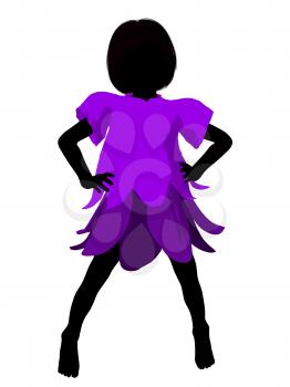 Royalty Free Clipart Image of a Girl Fairy