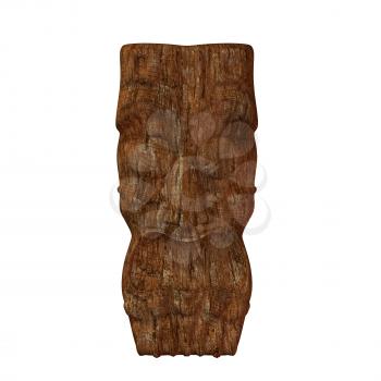 Royalty Free Clipart Image of a Tiki