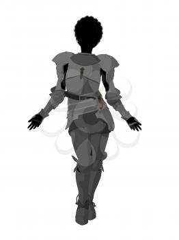 Royalty Free Clipart Image of a Female Warrior