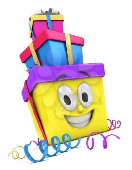 3D Illustration of a Stack of Gifts