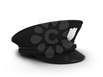 3D Illustration of a Police / Security Guard Cap