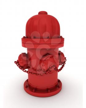 3D Illustration of a Fire Hydrant