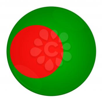 Abstract illustration: button with flag from Bangladesh country