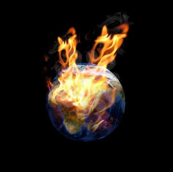 global fire problem concept.
Data source: Nasa web site.