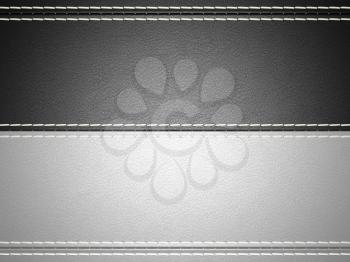 Royalty Free Clipart Image of a Stitched Leather Background