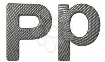 Royalty Free Clipart Image of a Capital and Lowercase P