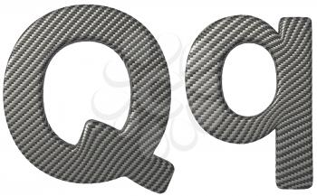 Royalty Free Clipart Image of a Capital and Lowercase Q