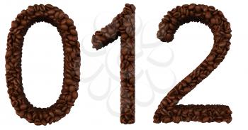 Royalty Free Clipart Image of Roasted Coffee Numbers