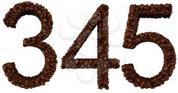 Royalty Free Clipart Image of Roasted Coffee Numbers 