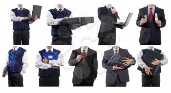 Royalty Free Photo of a Collage of Businessmen 