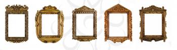 Royalty Free Clipart Image of Wooden Frames