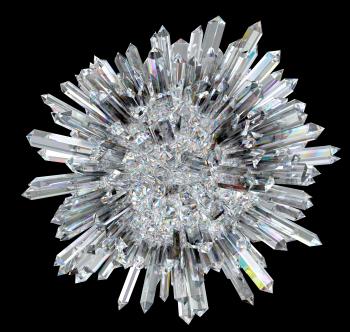 Royalty Free Clipart Image of a Diamond Ball