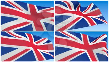 Royalty Free Clipart Image of Great Britain's Flag