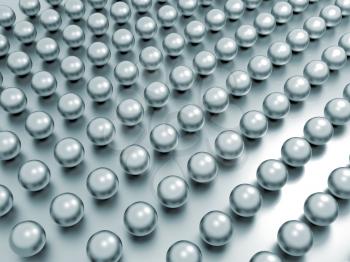 Royalty Free Clipart Image of Rows of Pearls