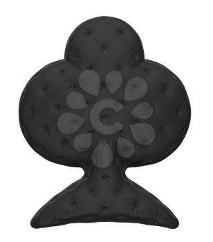 Royalty Free Clipart Image of a Leather Club