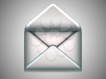 Royalty Free Clipart Image of an Opened Envelope