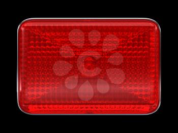 Royalty Free Clipart Image of a Red Headlight 