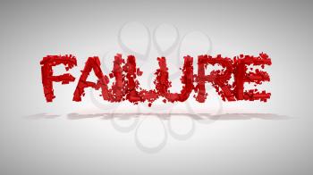 Royalty Free Clipart Image of the Word Failure