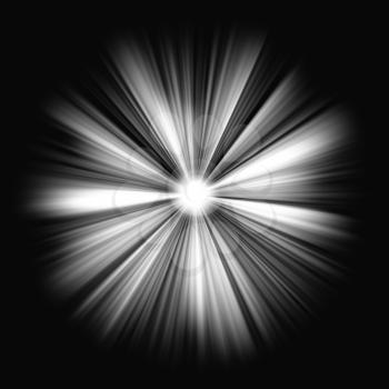 Royalty Free Clipart Image of Beams of Light