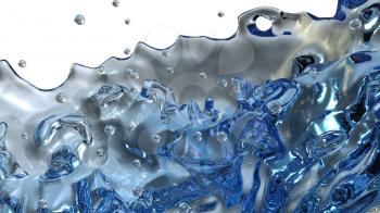 Royalty Free Clipart Image of Splashes of Water