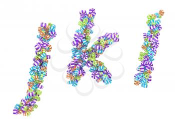 Royalty Free Clipart Image of Candy Letters