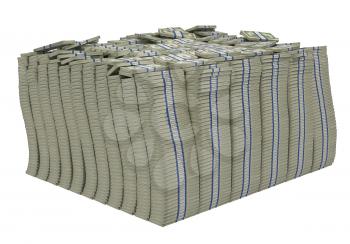 Royalty Free Clipart Image of a Bundle of American Bills