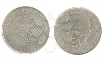 Royalty Free Clipart Image of Two Marks, German Money
