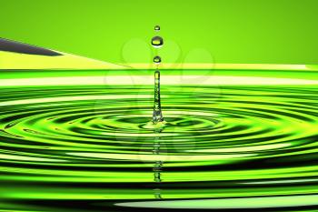 Royalty Free Clipart Image of a Splash of Water