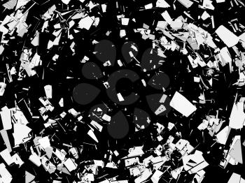 Accident: Pieces of broken glass over black. Large resolution