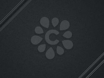 Black diagonal stitched leather background. Useful as texture