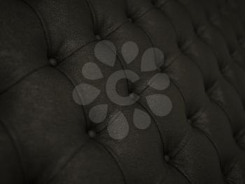 Close-up of black soft leather pattern (artistic shallow DOF)