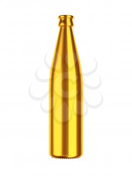 Royalty Free Clipart Image of a Gold Bottle