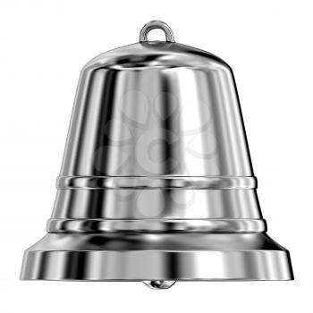 Royalty Free Clipart Image of a Metal Bell