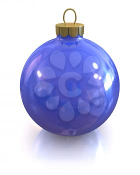 Royalty Free Clipart Image of a Shiny Glass Ornament