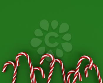 Royalty Free Clipart Image of a Candy Cane Background