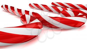 Royalty Free Clipart Image of Candy Canes