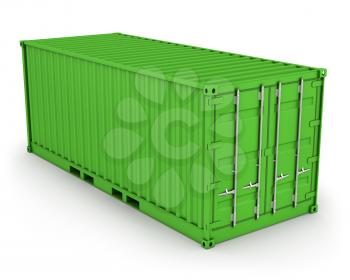 Royalty Free Clipart Image of a Freight Container