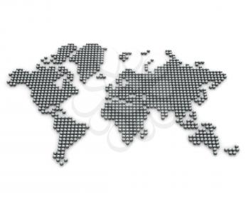 Royalty Free Clipart Image of a the World Map