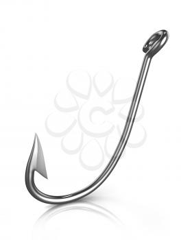 Royalty Free Clipart Image of a Fishing Hook