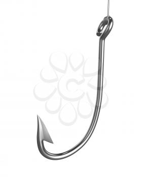 Royalty Free Clipart Image of a Fishhook