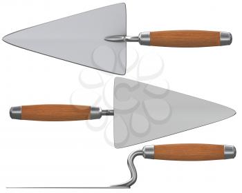 Royalty Free Clipart Image of Trowels